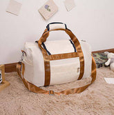 شنطة رياضية دفل مقاومة للماء - ابيض - KSA